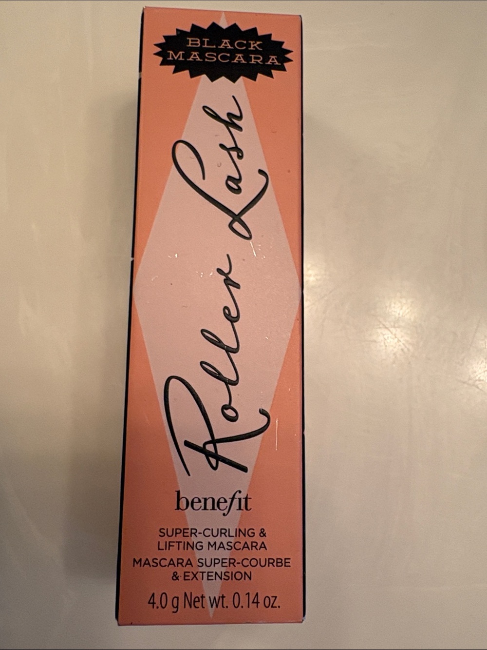 Benefit Roller Lash Mascara — Black in Peach and Pink Box